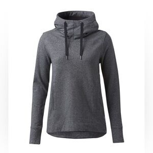 Lululemon Split Pullover Hoodie Heathered Black Women’s Size 4 Retail $118